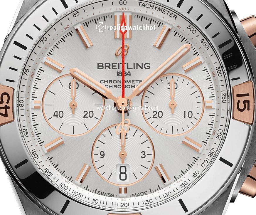 Breitling Chronomat Mens watch Unisex Automatic Gold Steel IB0134101G1A1 2