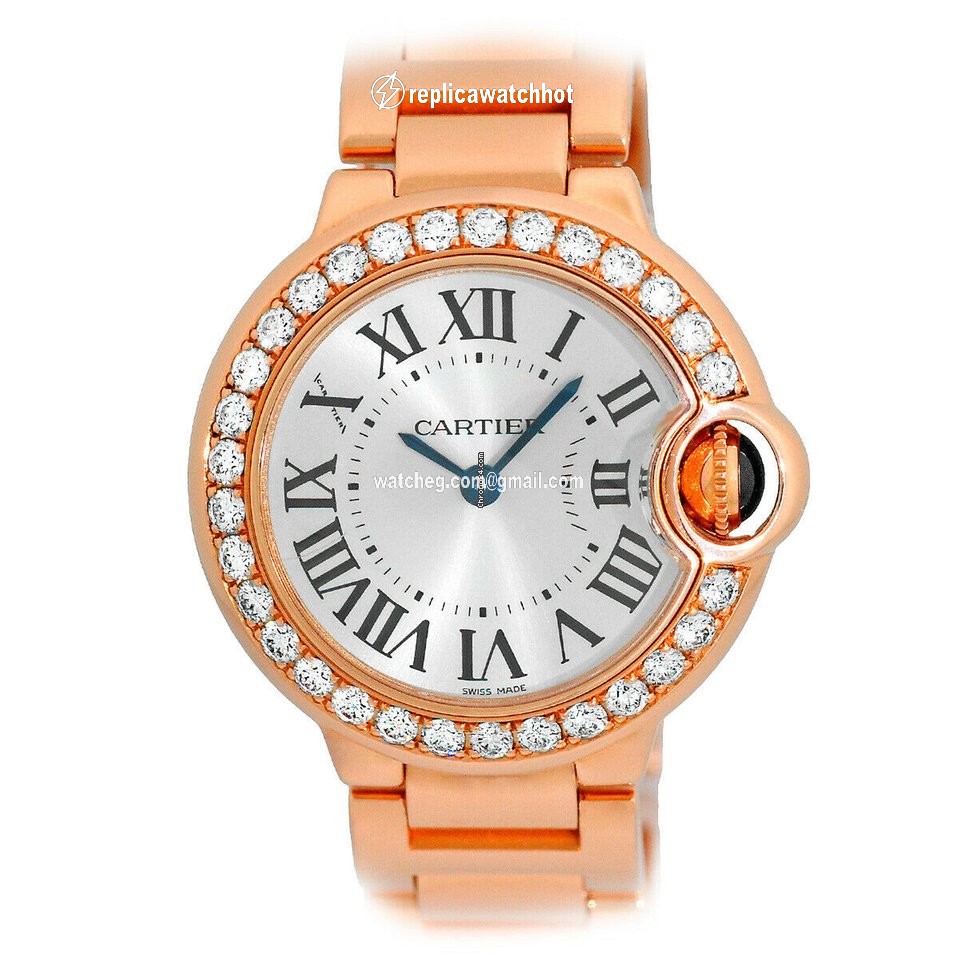 Cartier Ballon Bleu 28mm Womens watch Quartz Rose gold WE9002Z3 2
