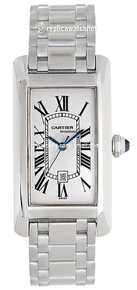 Cartier Tank Americaine Mens watch Unisex Automatic White gold W26036L1 1726 2