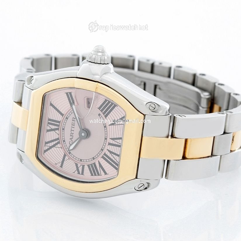 Cartier Roadster Womens watch Quartz Gold Steel W62026Y4 2675 2
