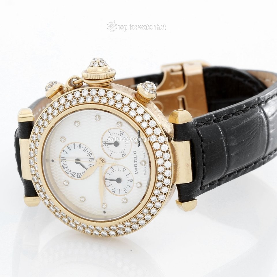 Cartier Pasha Womens watch Quartz Yellow gold 1354 2
