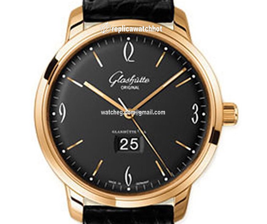 Glashtte Original Sixties Panorama Date Mens watch Unisex Automatic Rose gold 39-47-02-01-04 2
