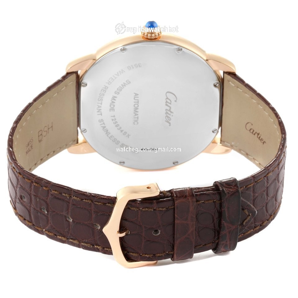 Cartier Ronde Solo de Cartier Mens watch Unisex Automatic Gold Steel W6701009 2