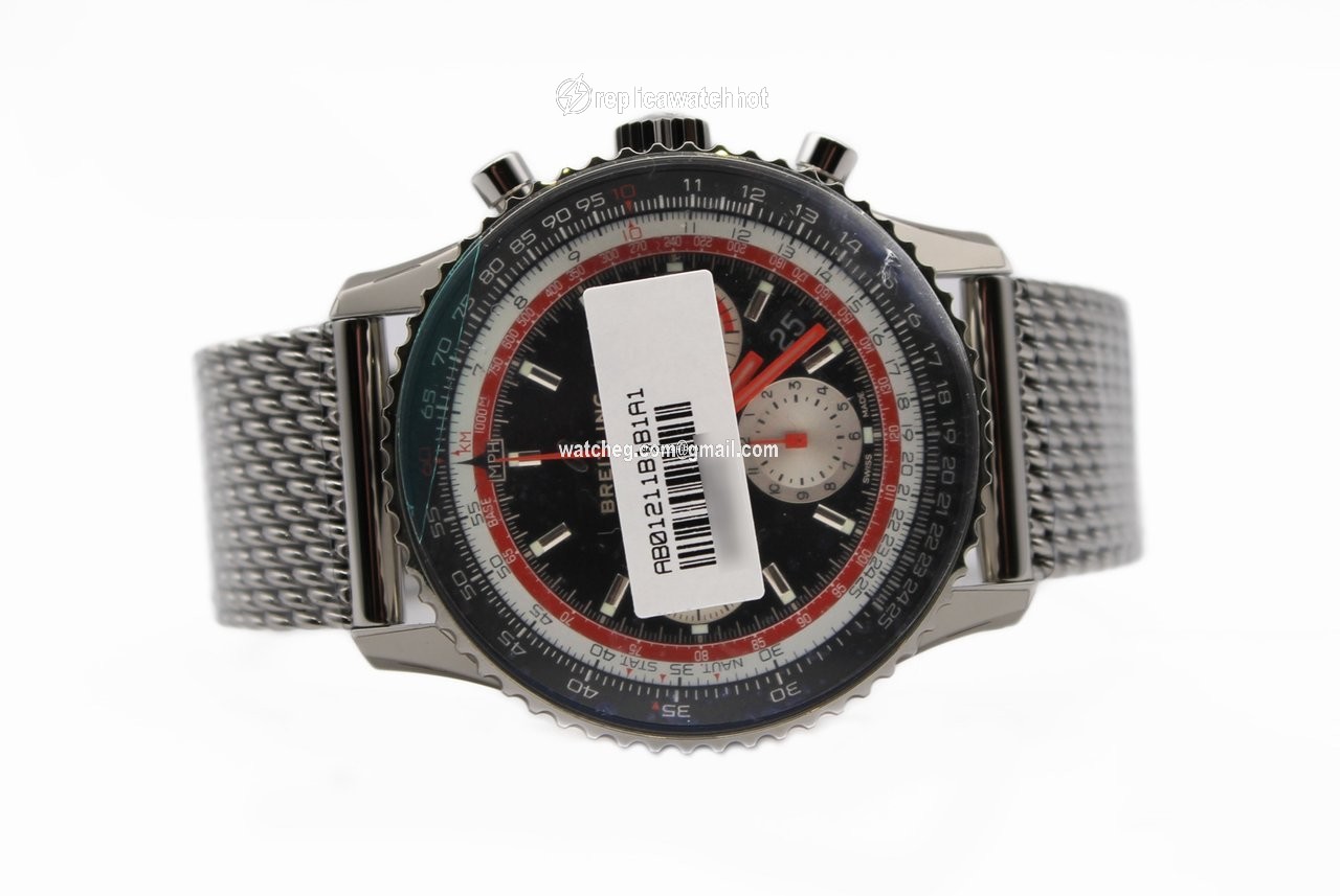 Breitling Navitimer 1 B01 Chronograph 43 Mens watch Unisex Automatic Steel AB01211B1B1A1 2