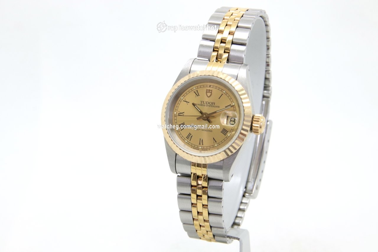 Tudor Prince Oysterdate Womens watch Automatic Gold Steel 92413 2