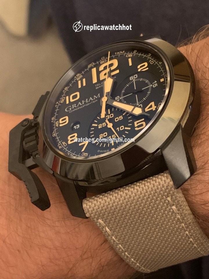 Graham Chronofighter Oversize Mens watch Unisex Automatic Steel 2CCAU.B02A.T13N 2