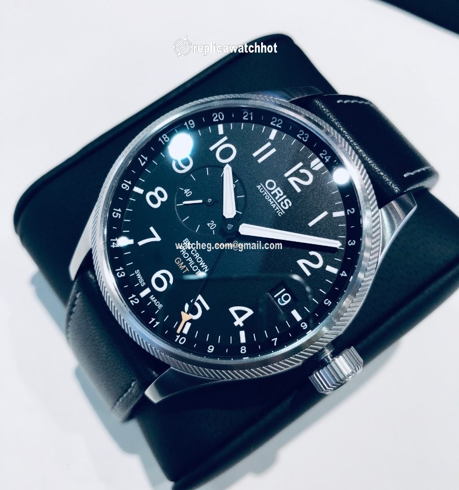 Oris Big Crown ProPilot GMT Mens watch Unisex Automatic Steel 01 748 7710 4164-07 5 22 14FC 2