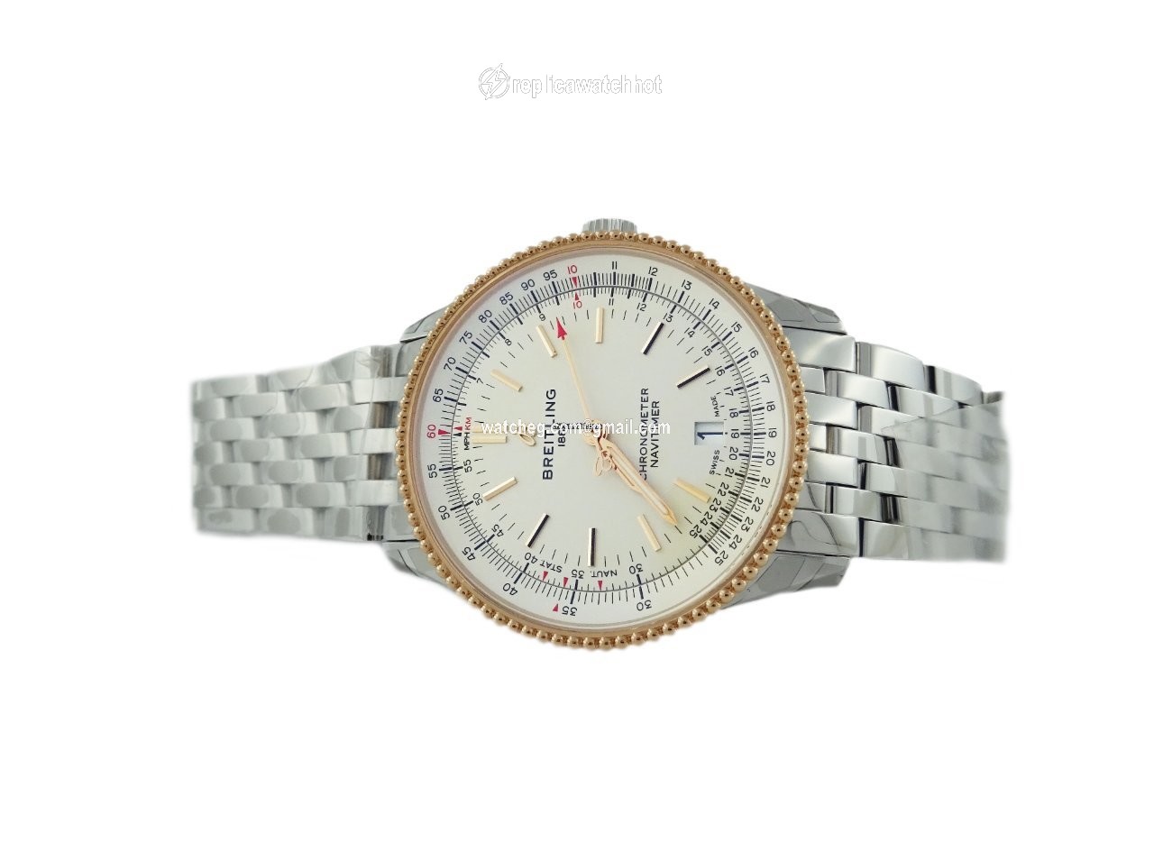 Breitling Navitimer Mens watch Unisex Automatic Gold Steel U17325211G1A1 2