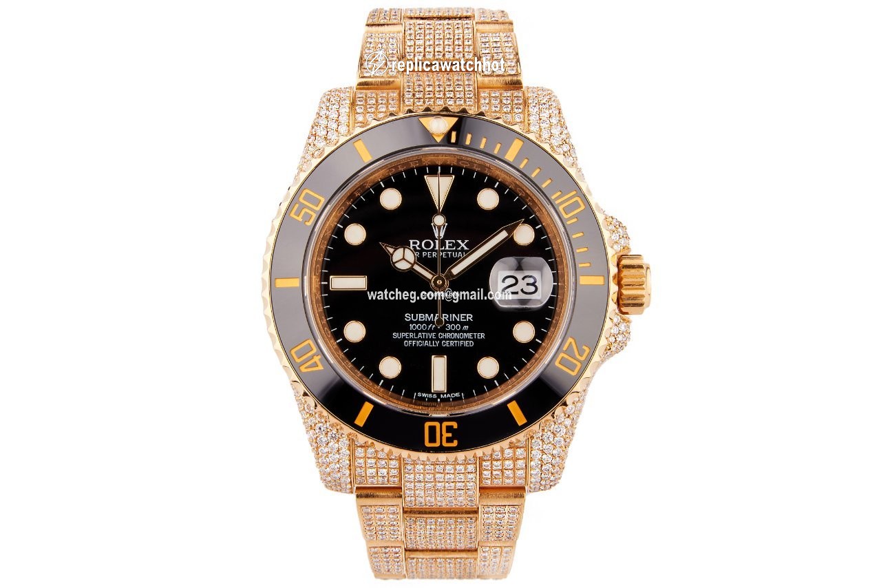 Rolex Submariner Date Mens watch Unisex Yellow gold Automatic 116618LN 2