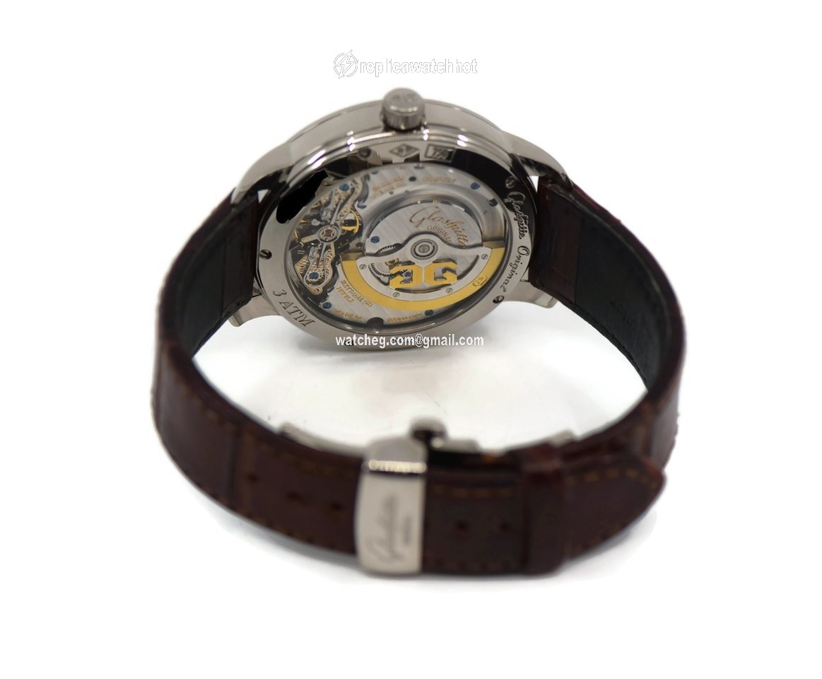 Glashtte Original PanoMaticReserve XL Mens watch Unisex Automatic White gold 90-03-31-14-05 2
