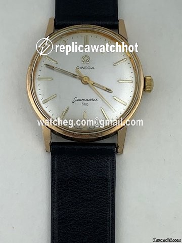 Omega Seamaster Mens watch Unisex Manual winding Gold Steel 135.012 2