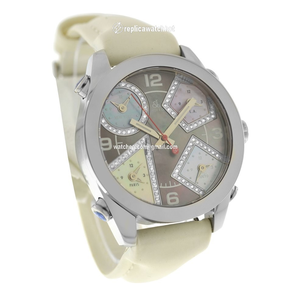Jacob & Co. Five Time Zone Mens watch Unisex Quartz Steel JCM-54PDA 2