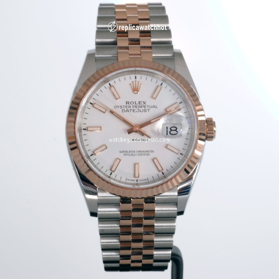 Rolex Datejust 36 Womens watch Gold Steel Automatic 126231-0017 2