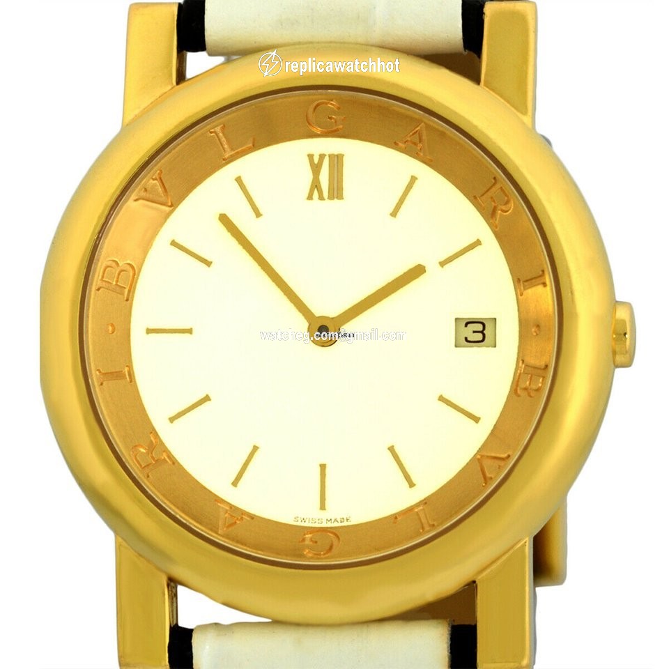 Bulgari Mens watch Unisex Automatic Yellow gold AT 35 GL 2