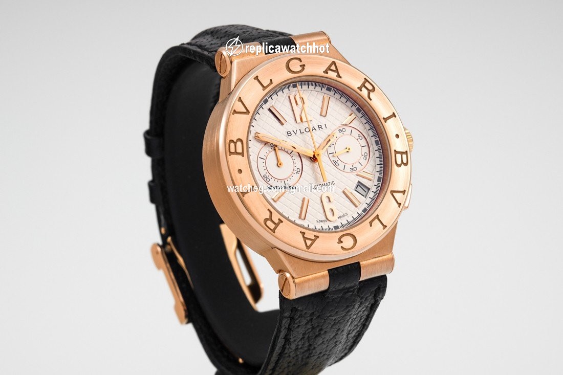 Bulgari Diagono Mens watch Unisex Automatic Rose gold DGP40C6GLDCH 2