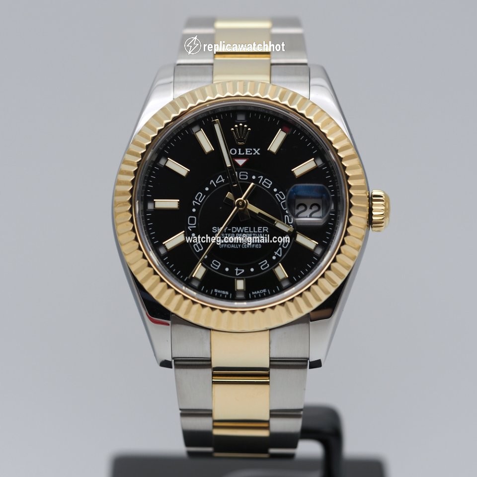 Rolex Sky-Dweller Mens watch Unisex Gold Steel Automatic 326933-0002 2