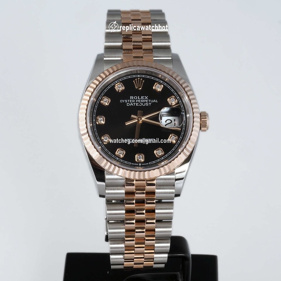 Rolex Datejust 36 Womens watch Gold Steel Automatic 126231-0019 2