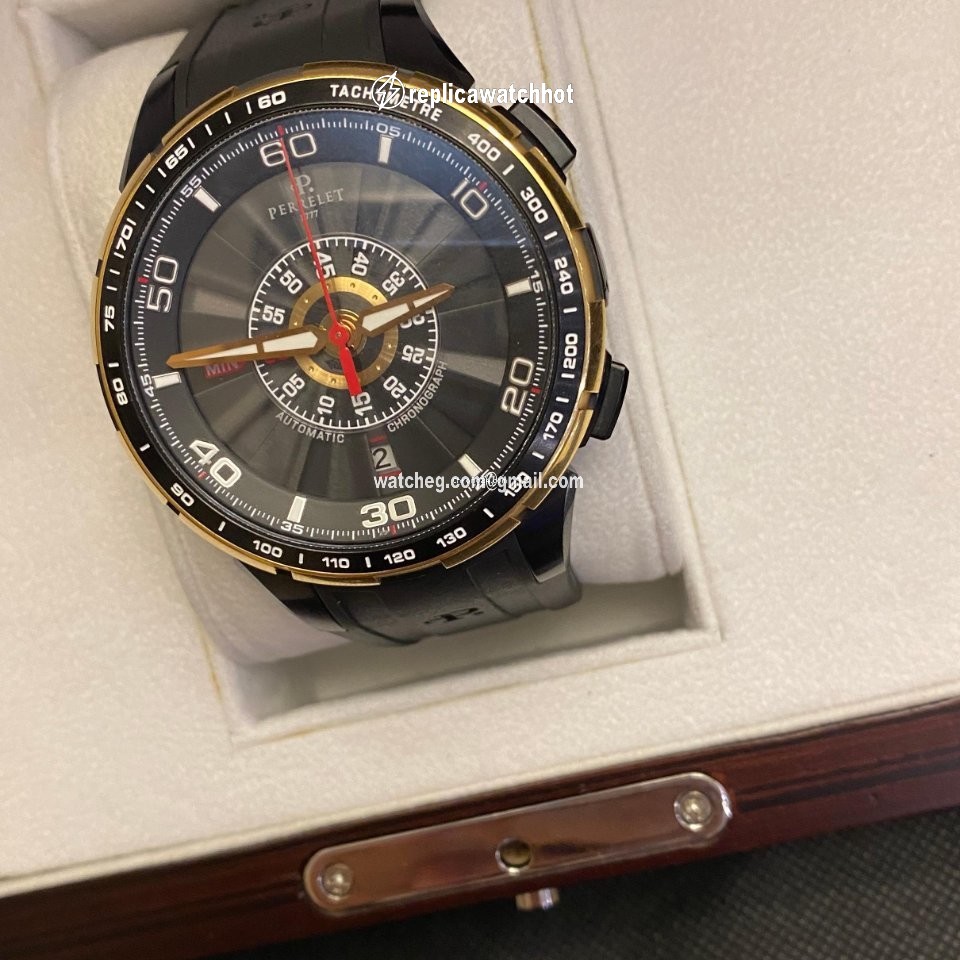Perrelet Turbine Chrono Mens watch Unisex Automatic Gold Steel A3036 1 2