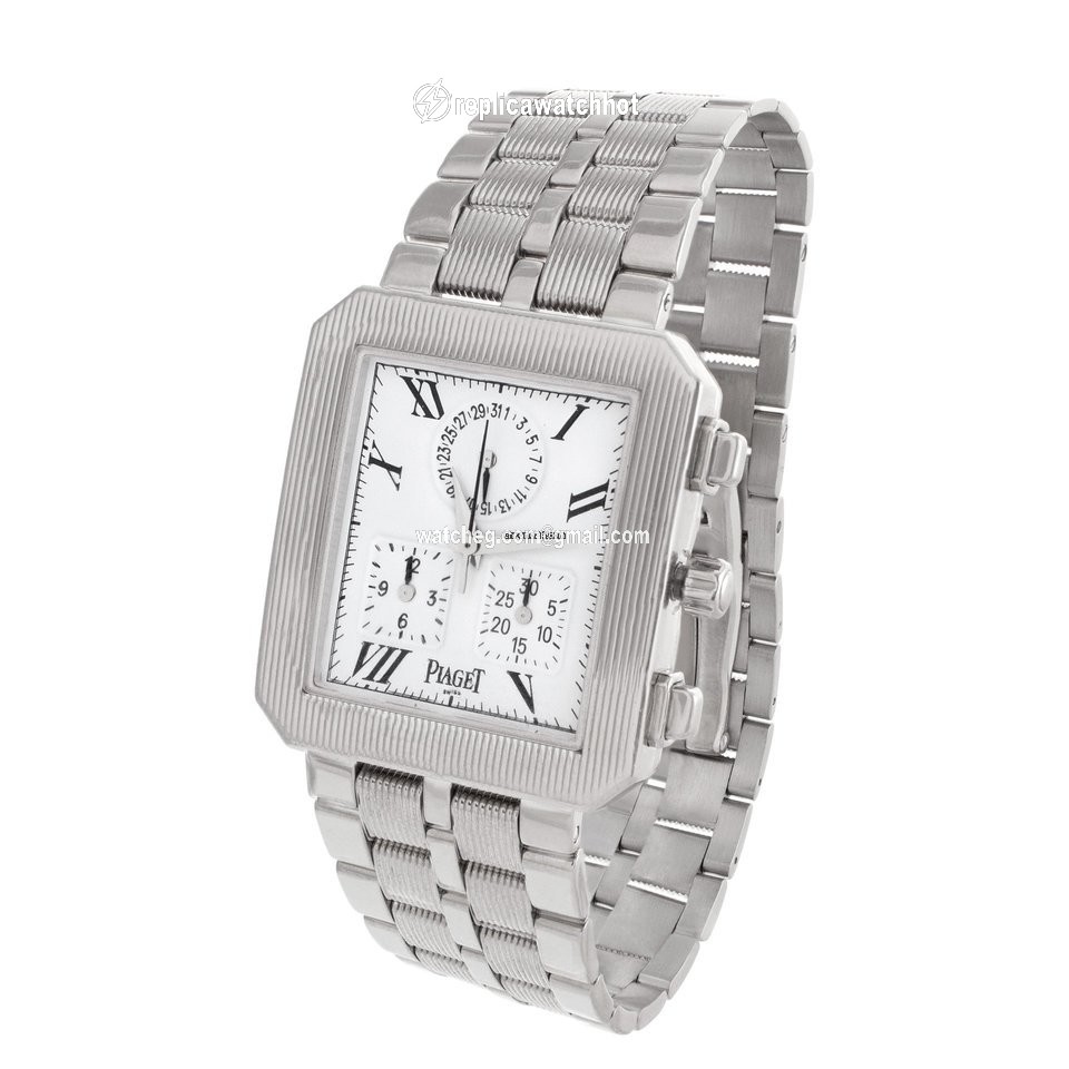 Piaget Mens watch Unisex Quartz White gold 14254 M601D 2