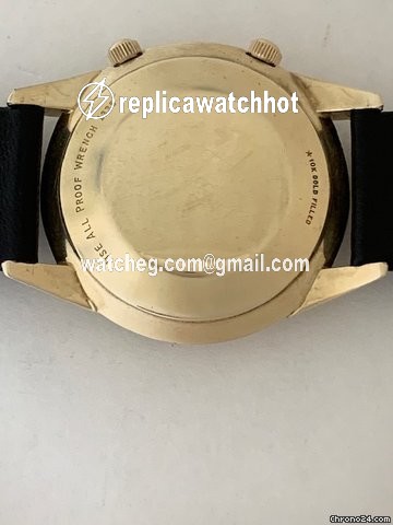 Jaeger-LeCoultre Mens watch Unisex Automatic Gold Steel Memovox Vintage World Time Alarm 2