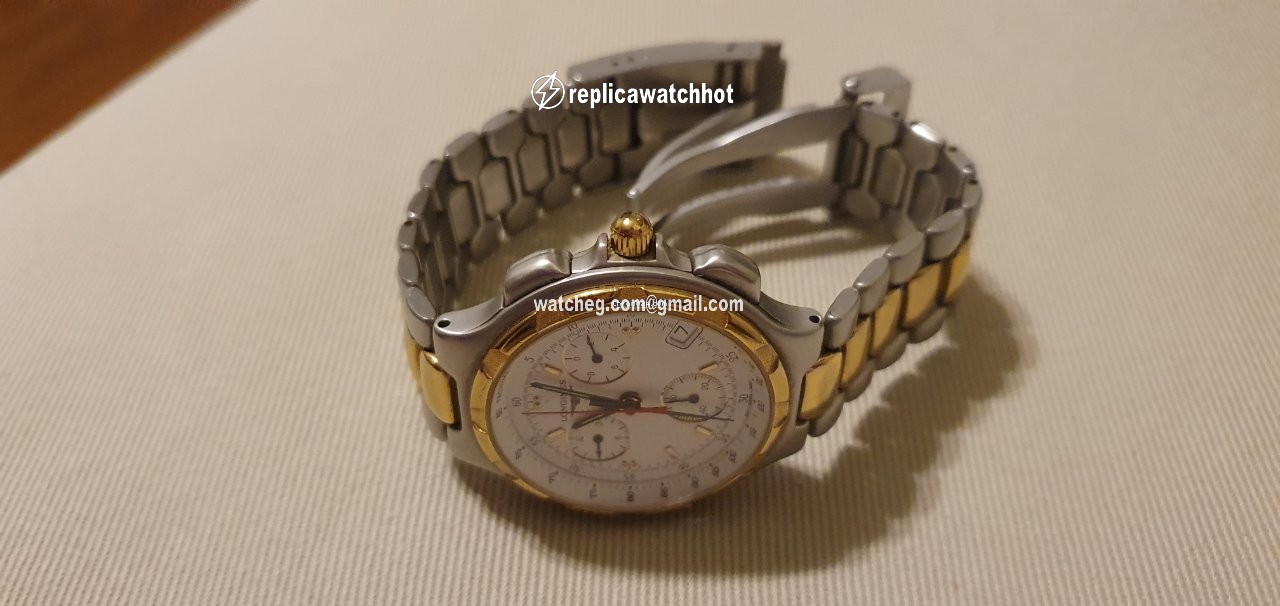 Longines Conquest Mens watch Unisex Quartz Gold Steel L1.614.3 2