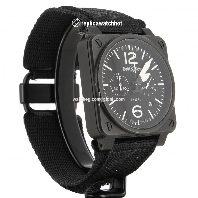 Bell & Ross BR 03-94 Chronographe Mens watch Unisex Automatic Steel BR03-94-S 2