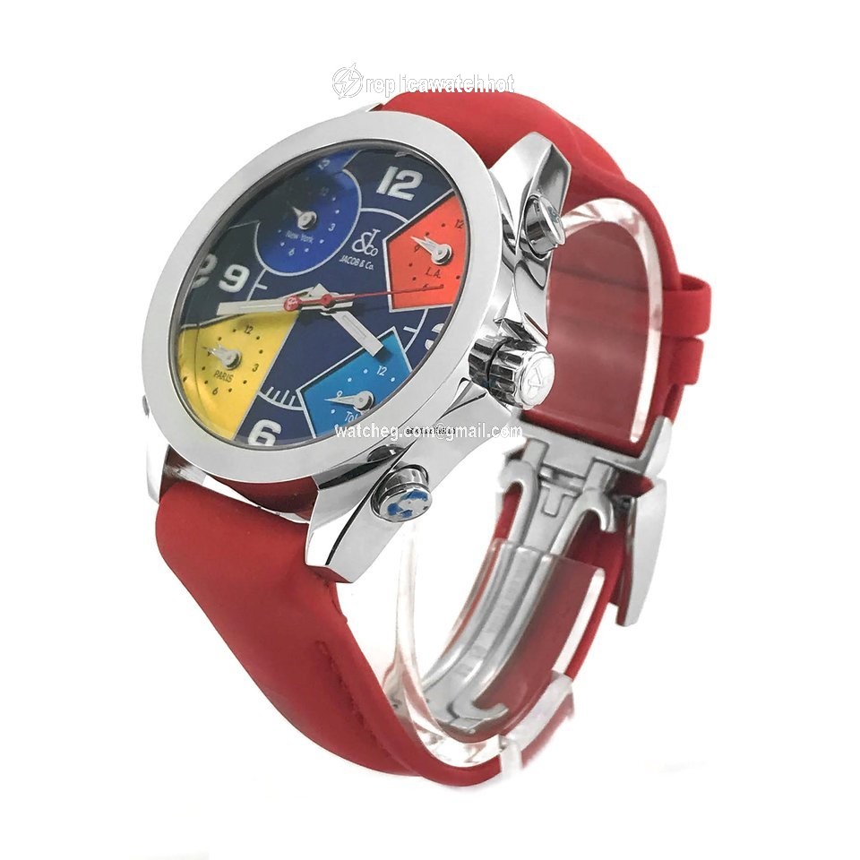 Jacob & Co. Five Time Zone Mens watch Unisex Quartz Steel JCM-55 2