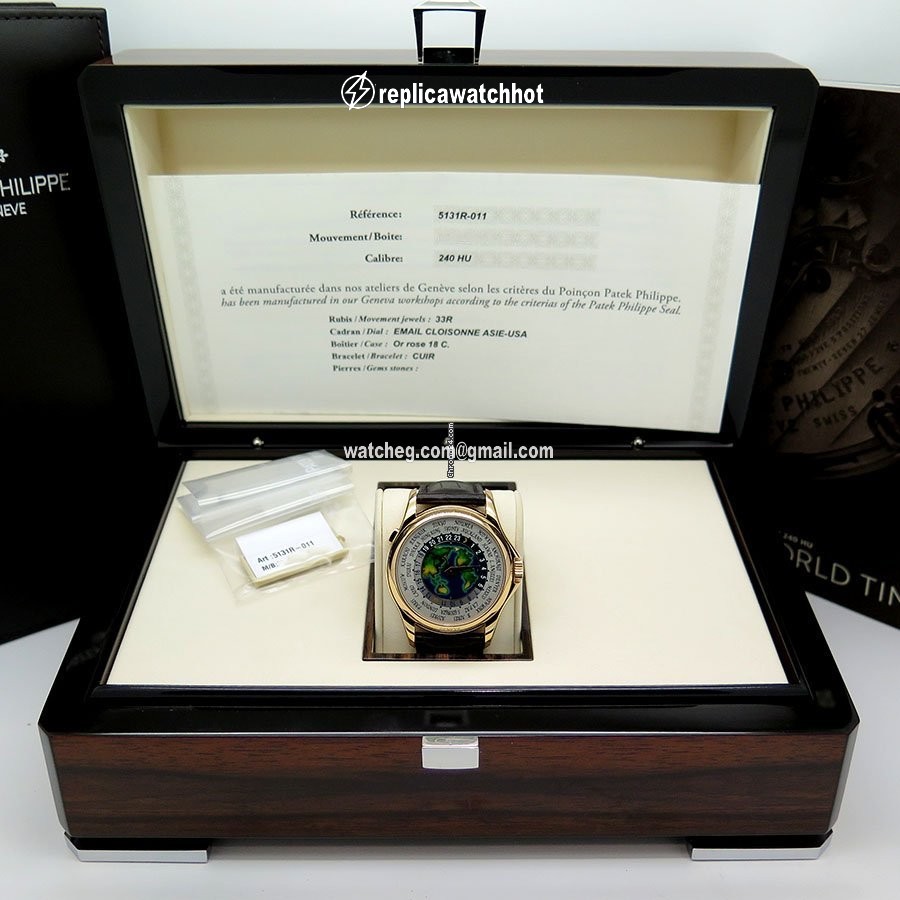 Patek Philippe World Time Mens watch Unisex Automatic Rose gold 5131R-001 2