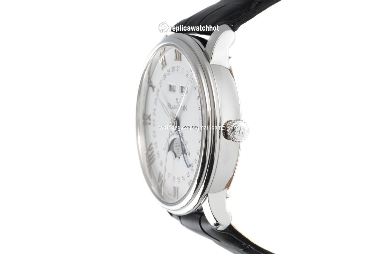Blancpain Villeret Quantieme Complet Mens watch Unisex Automatic Steel 6654-1127-55B 2