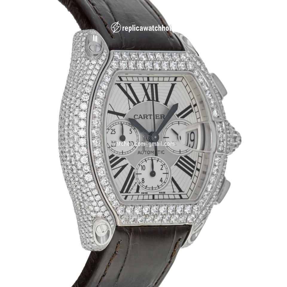 Cartier Roadster Mens watch Unisex Automatic White gold Cartier 2826 2