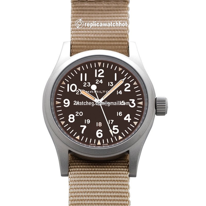 Hamilton Khaki Field Mens watch Unisex Manual winding Steel H69439901 2