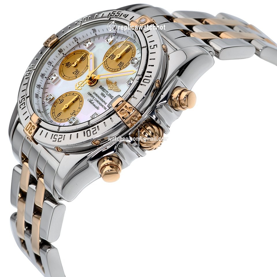 Breitling Chrono Cockpit Mens watch Unisex Automatic Gold Steel B13357 2
