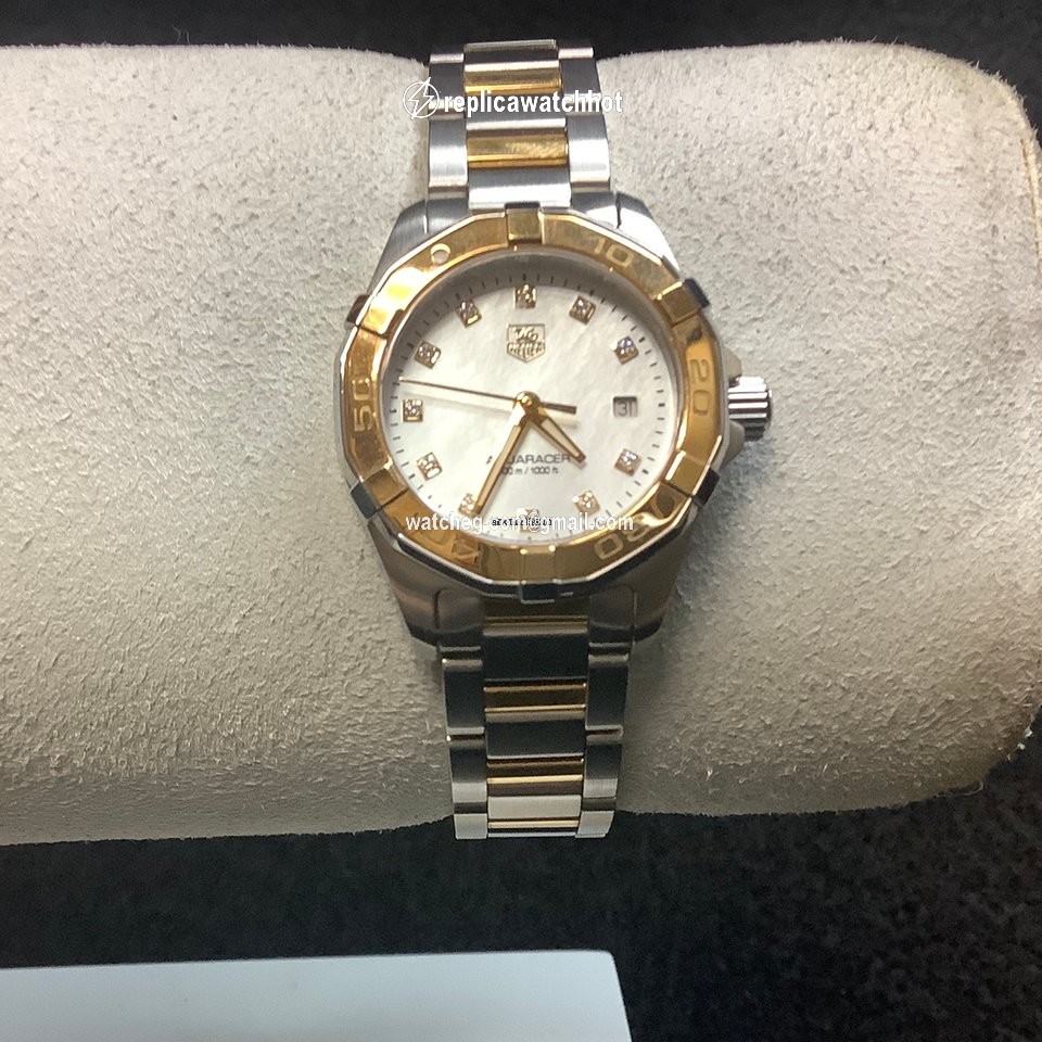 TAG Heuer Aquaracer Lady Womens watch Quartz Gold Steel WAY1451.BD0922 2