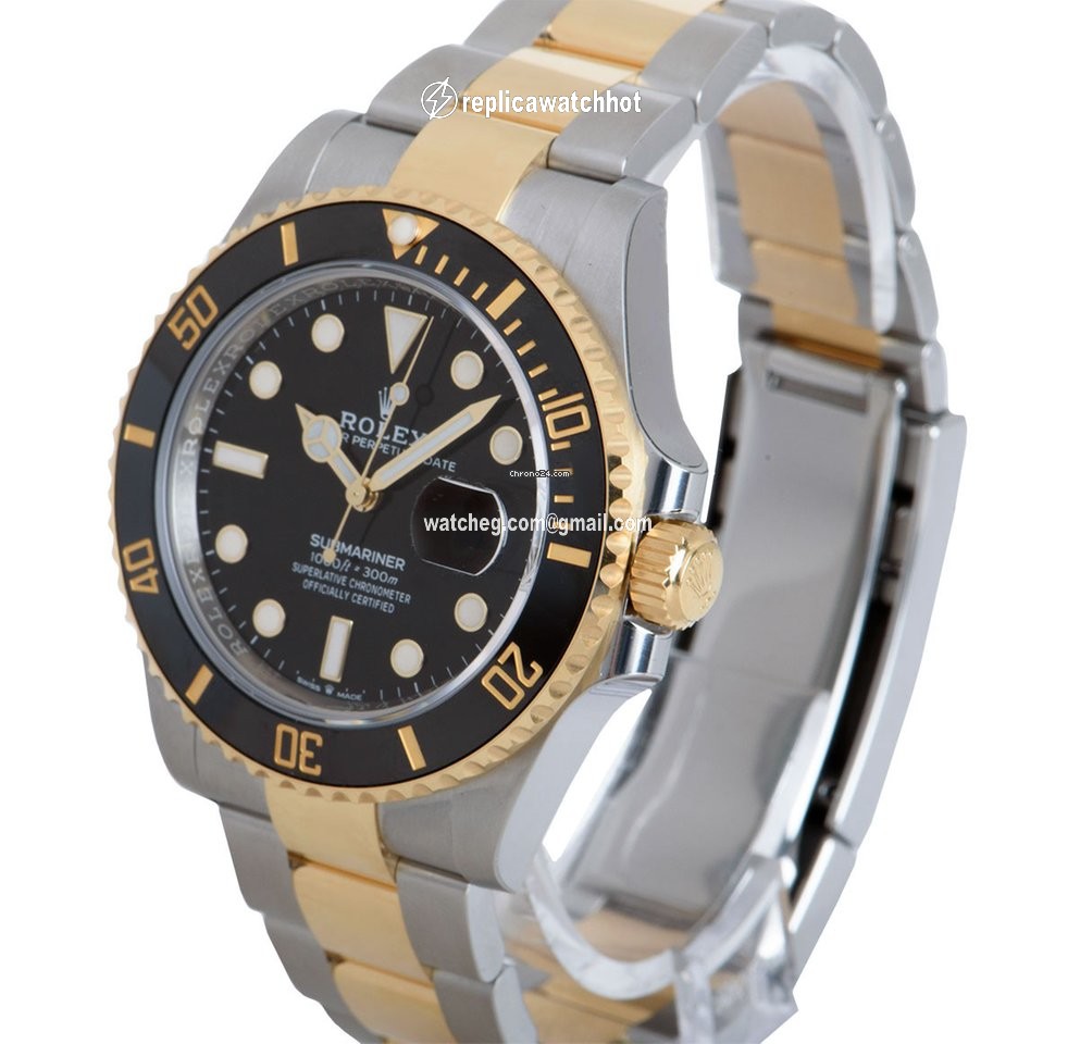 Rolex Submariner Date Mens watch Unisex Gold Steel Automatic 126613LN 2