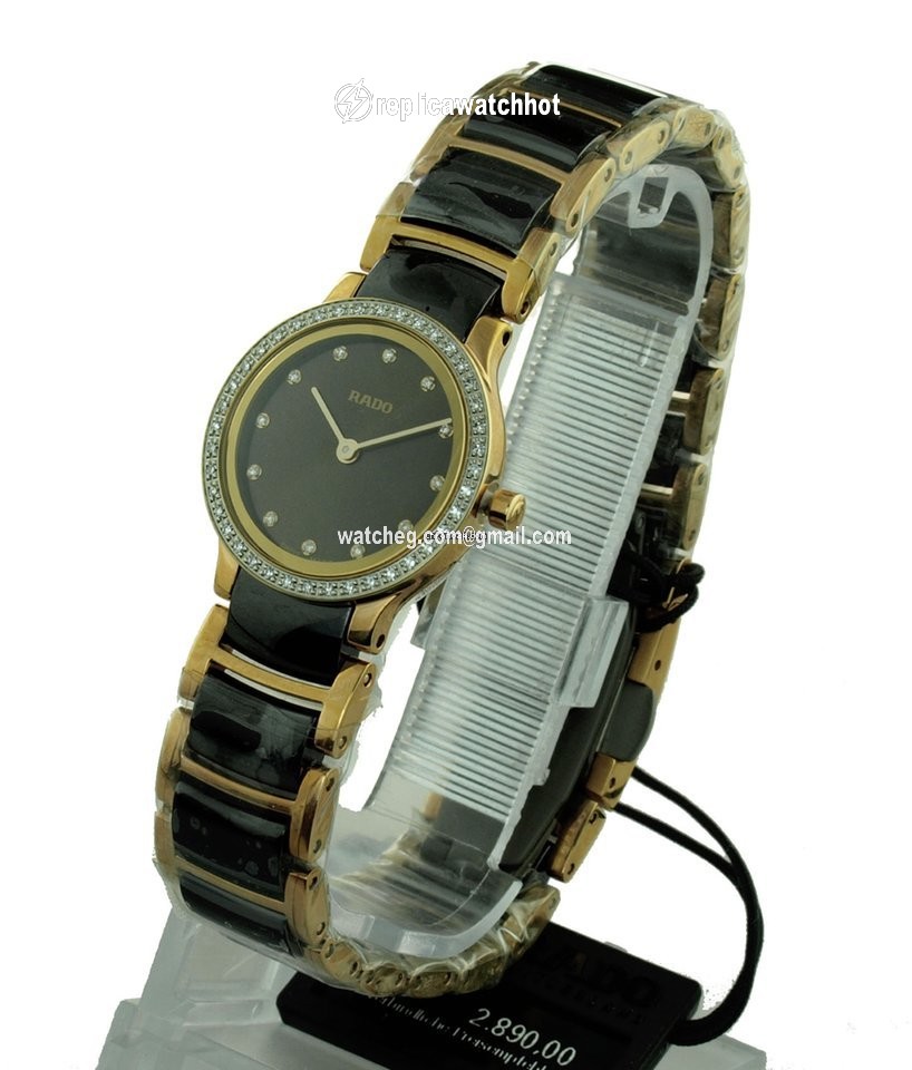 Rado Centrix Womens watch Quartz Gold Steel R30218702 2