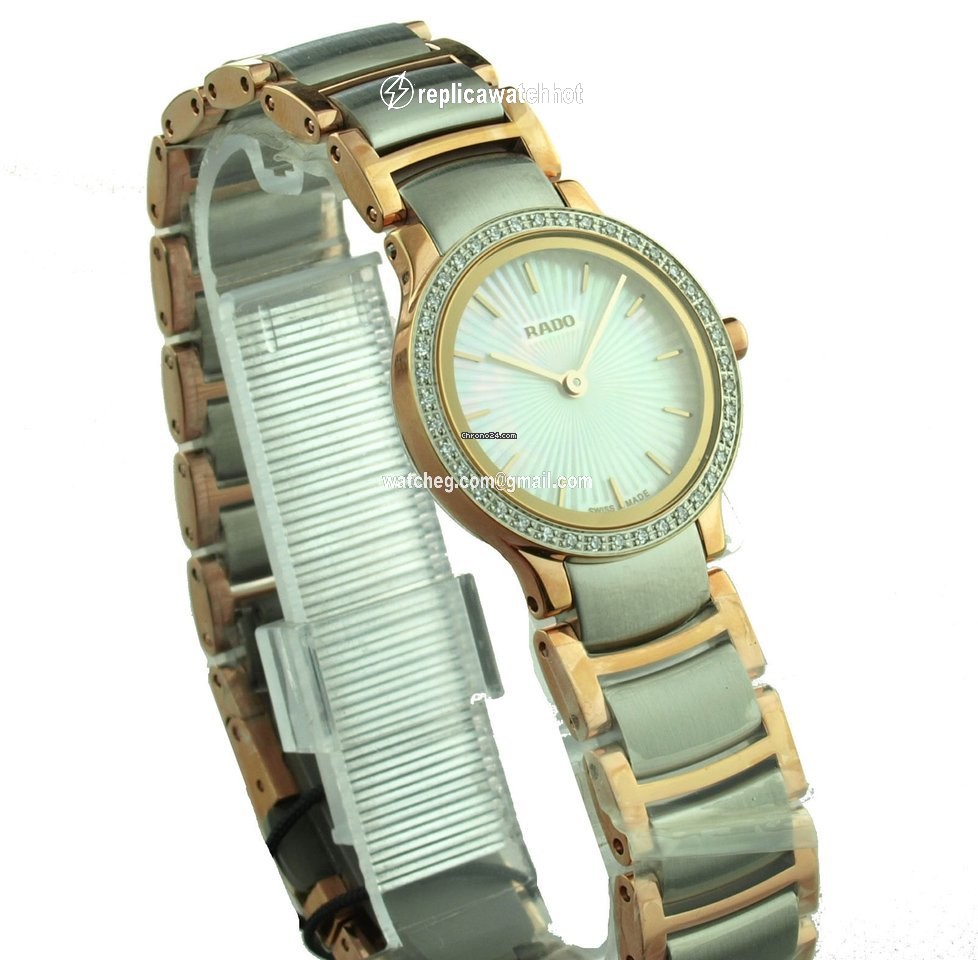 Rado Centrix Womens watch Quartz Gold Steel R30218923 2