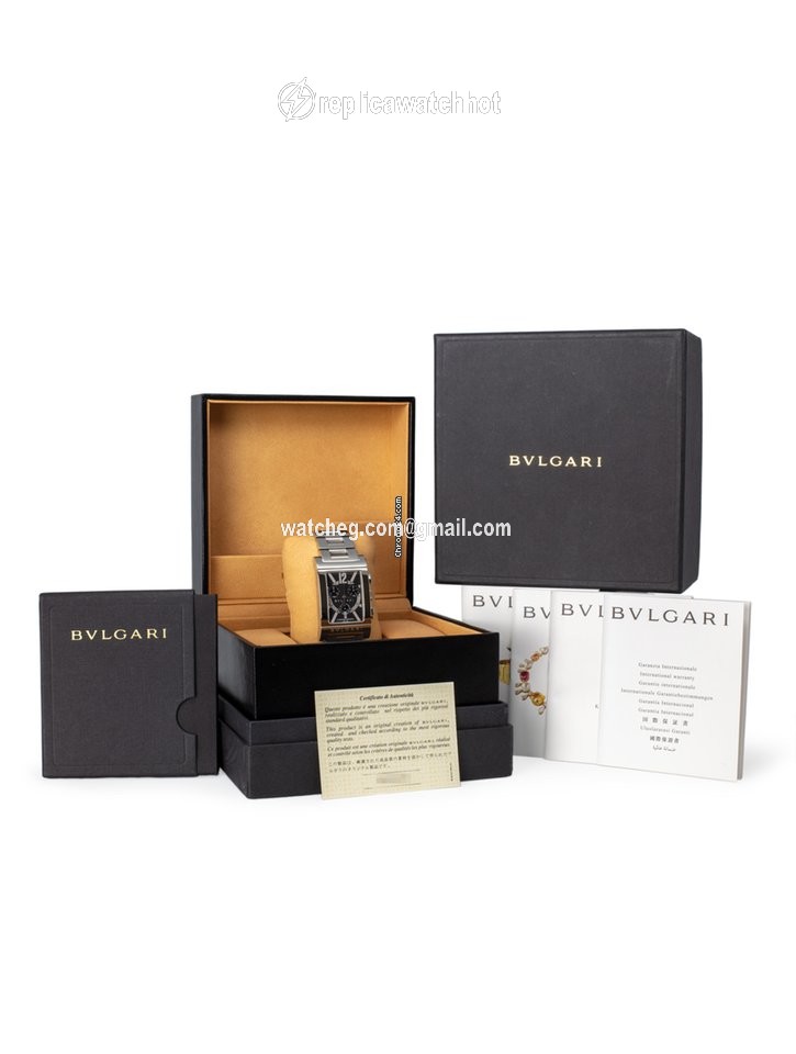 Bulgari Rettangolo Mens watch Unisex Quartz Steel RTC 49 S 2