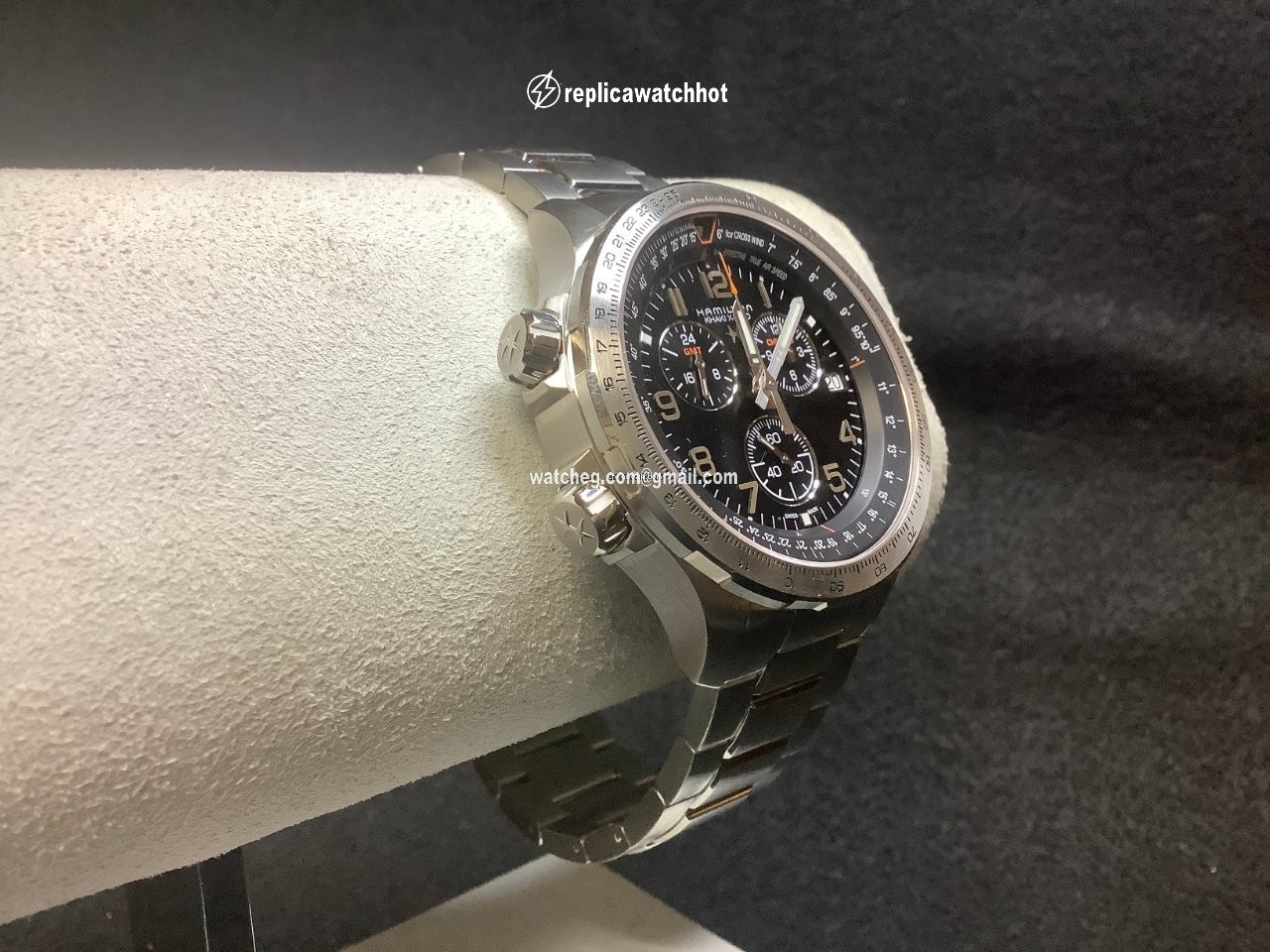 Hamilton Khaki X-Wind Mens watch Unisex Quartz Steel H77912135 2