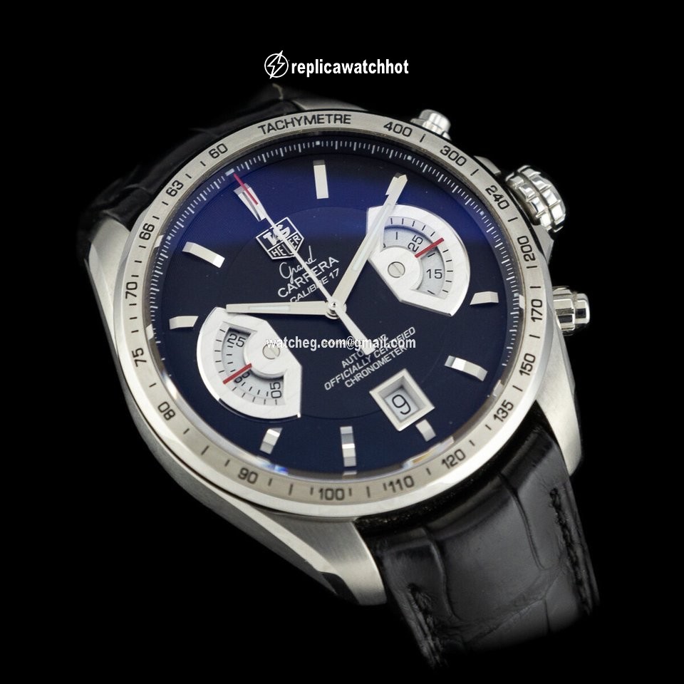 TAG Heuer Grand Carrera Mens watch Unisex Automatic Steel CAV211A.FC6225 2