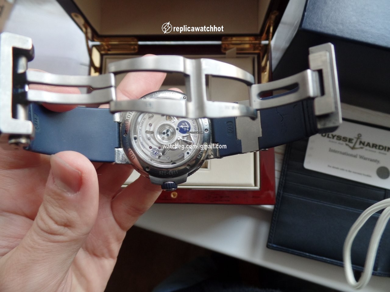 Ulysse Nardin Marine Chronometer Manufacture Mens watch Unisex Automatic Steel 1183-126-3 43 2