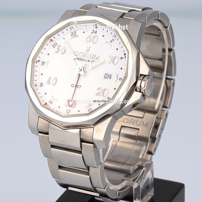 Corum Admirals Cup GMT 44 Mens watch Unisex Automatic Steel 383.330.20 v701 aa12 2