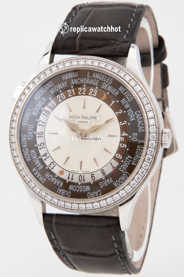 Patek Philippe World Time Womens watch Automatic White gold 7130G-001 2