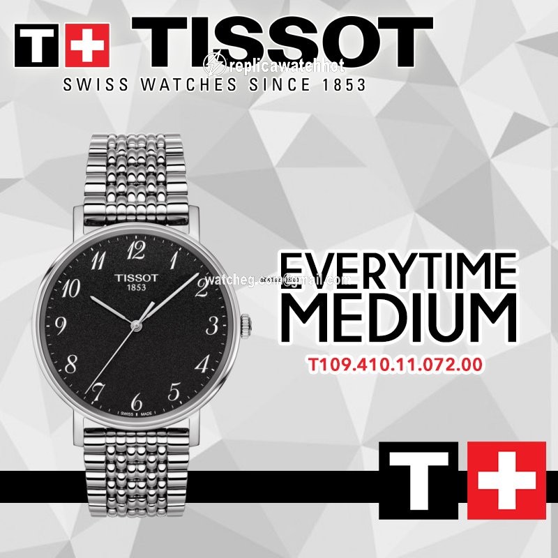 Tissot T-Classic Mens watch Unisex Quartz Steel T109.410.11.072.00 2