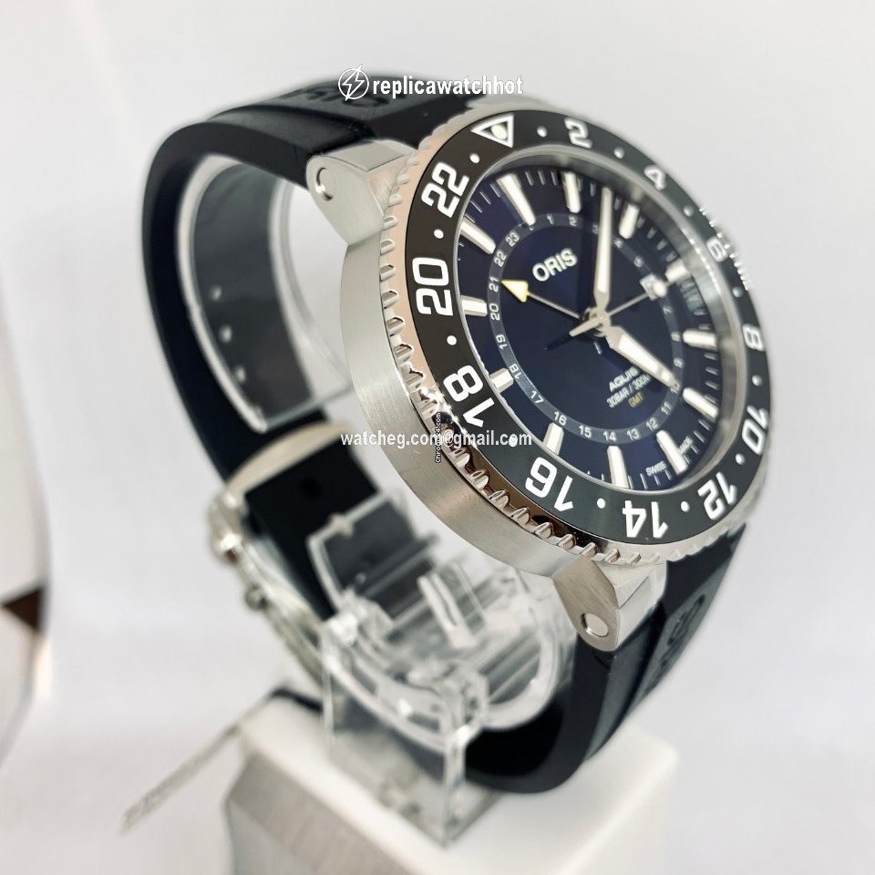 Oris Aquis GMT Date Mens watch Unisex Automatic Steel 01 798 7754 4135-07 4 24 64EB 2