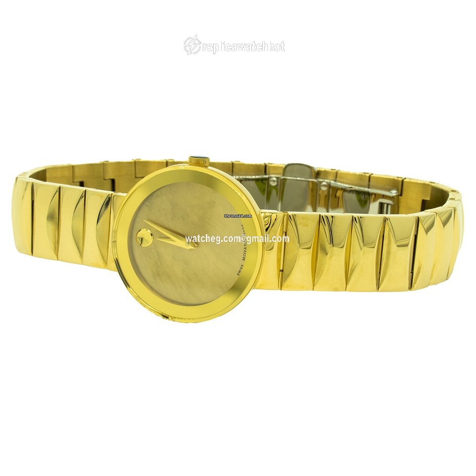 Movado Sapphire Womens watch Quartz Gold Steel 0607049 2