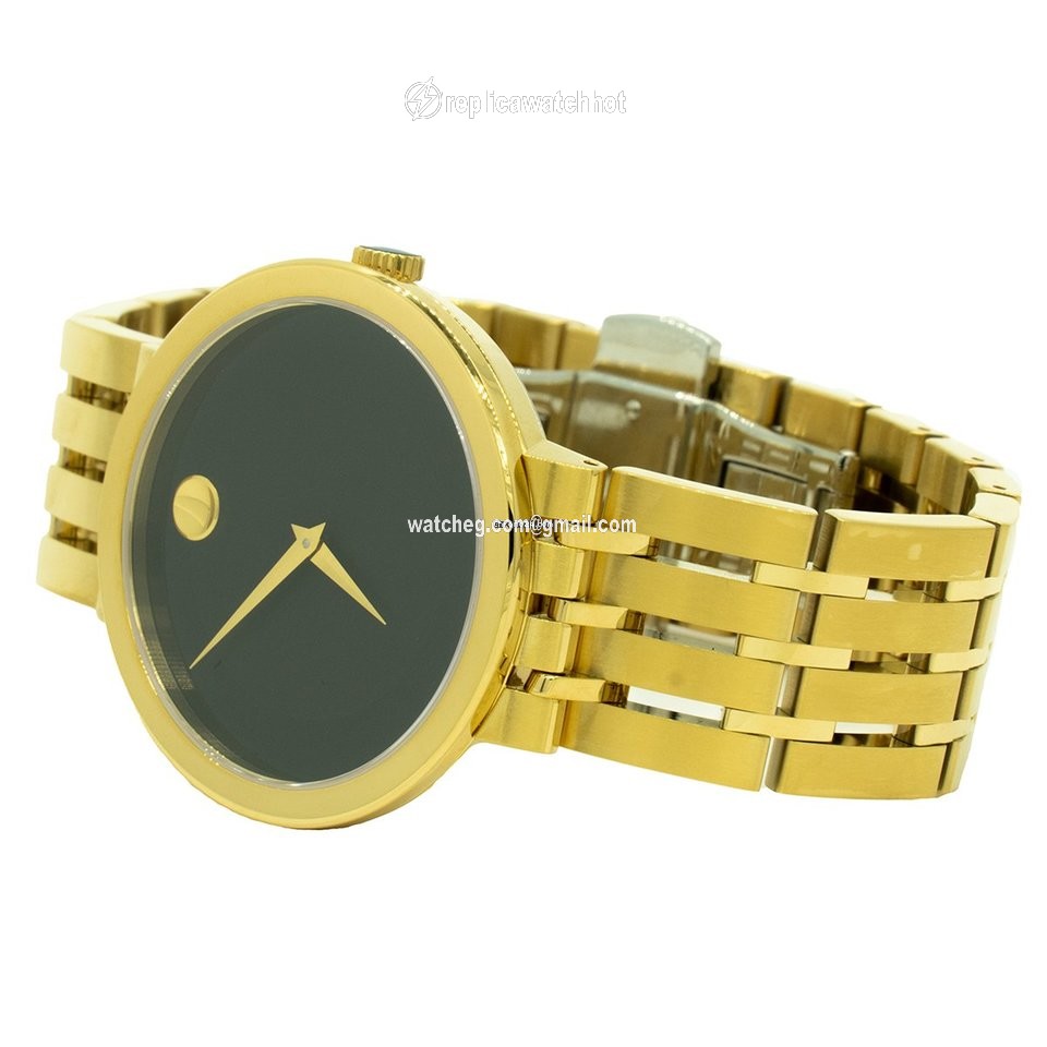 Movado Esperanza Mens watch Unisex Quartz Gold Steel 0607059 2