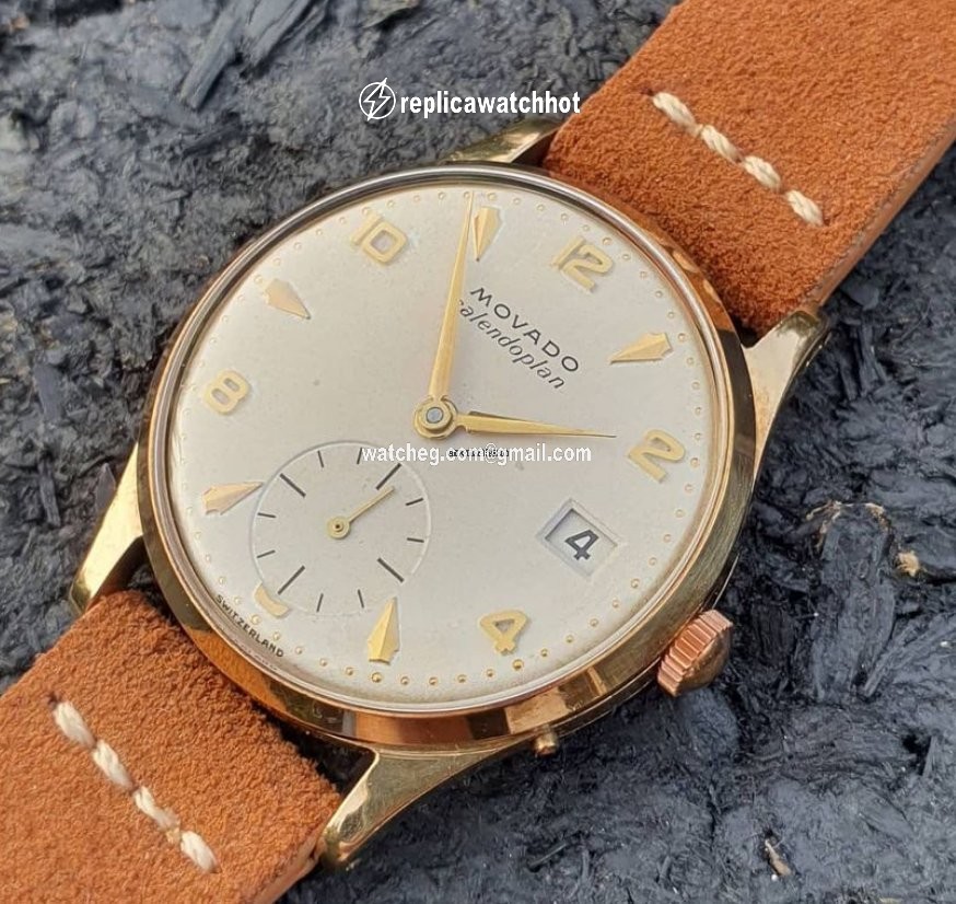 Movado Mens watch Unisex Manual winding Yellow gold Movado 13322 2