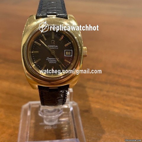 Omega Seamaster Womens watch Automatic Gold Steel 166.130 2