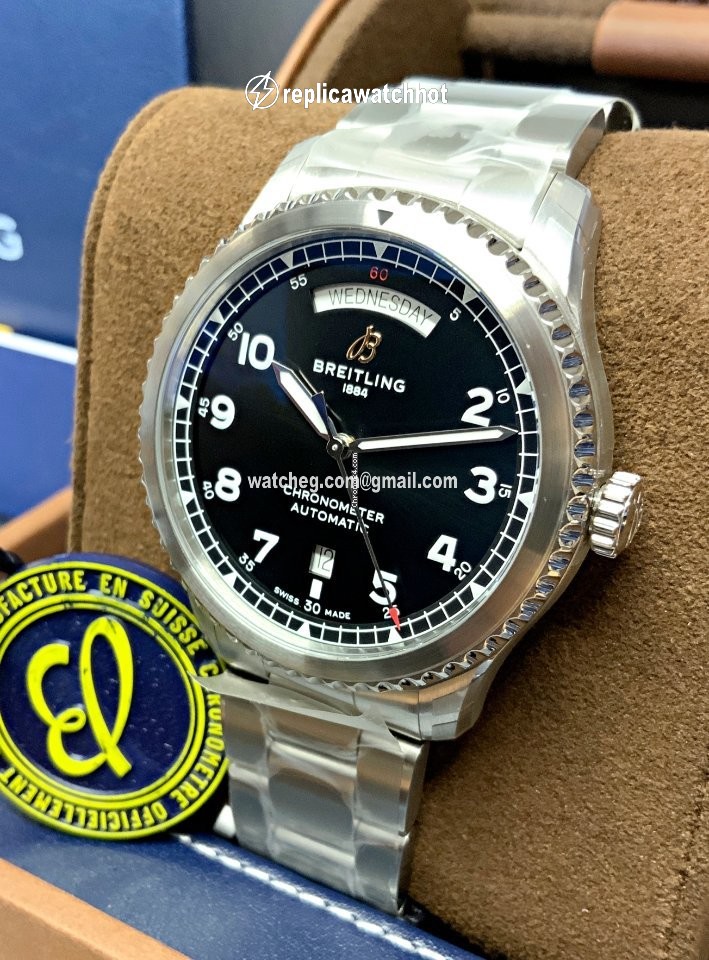Breitling Aviator 8 Mens watch Unisex Automatic Steel A45330101B1X1 2