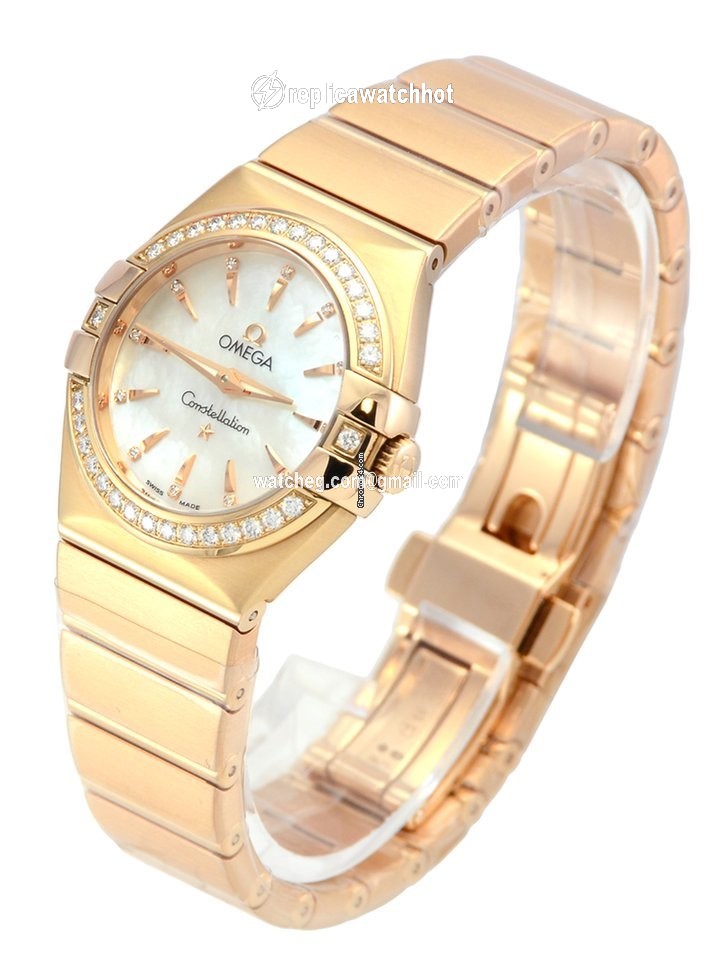 Omega Constellation Quartz Womens watch Quartz Rose gold 123.55.27.60.55.002 2